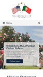 Mobile Screenshot of americancluboflisbon.com